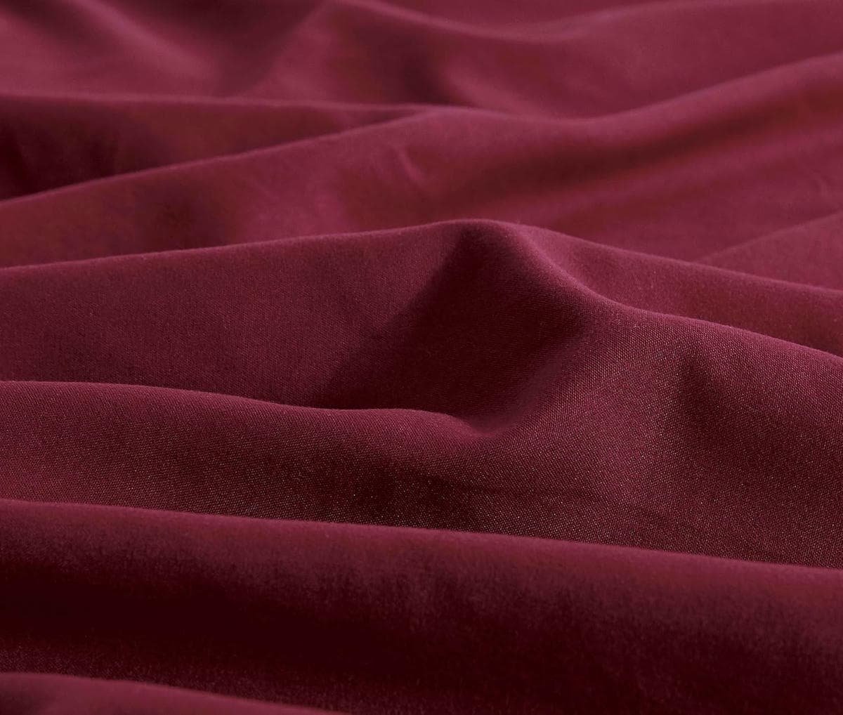 Vintage Washed Microfibre Sheet Set (Burgundy, Single) - V439-ASSTBURGUNDYWM V439 ASSTBURGUNDYWM 218361 06