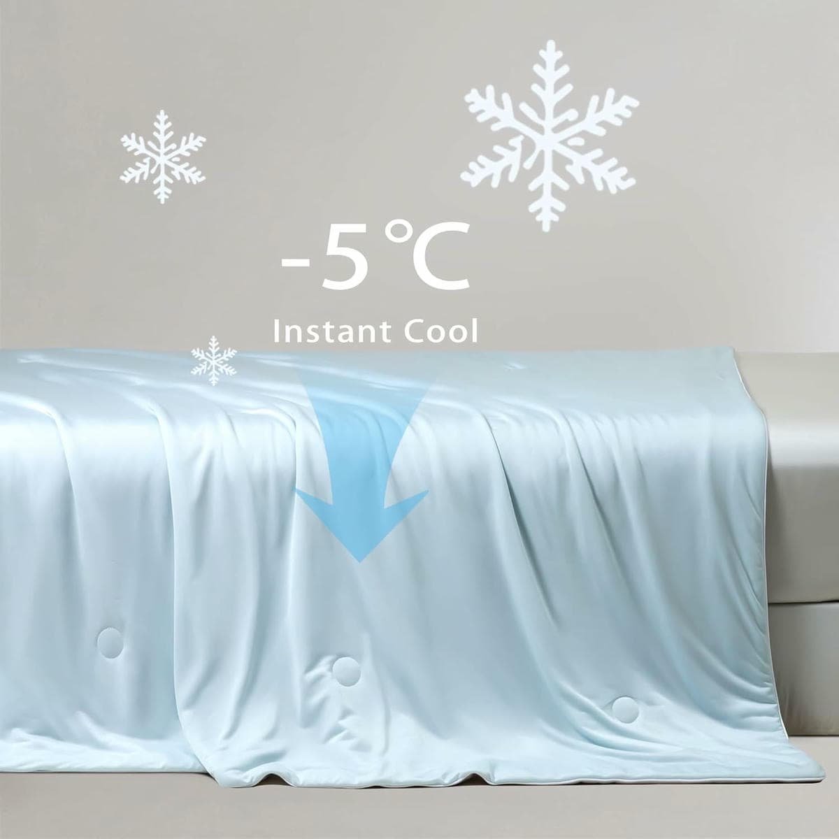 Ice Cooling Reversible Summer Comforter Blanket (Blue and Grey, Queen/King) - V439-CQUCOOLBLUE V439 CQUCOOLBLUE 210880 03
