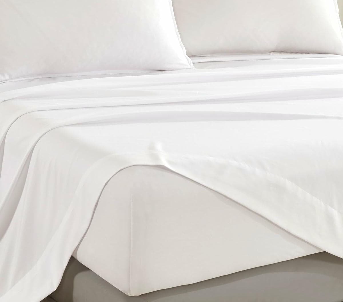 Bamboo Microfibre Sheet Set - White - Queen - V439-CSSTBAMPOLYWHITE V439 CSSTBAMPOLYWHITE 210897 02
