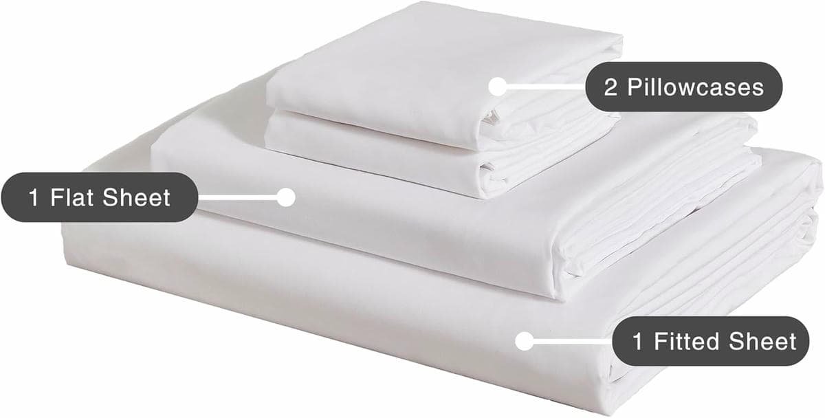 Bamboo Microfibre Sheet Set - White - Queen - V439-CSSTBAMPOLYWHITE V439 CSSTBAMPOLYWHITE 210897 04