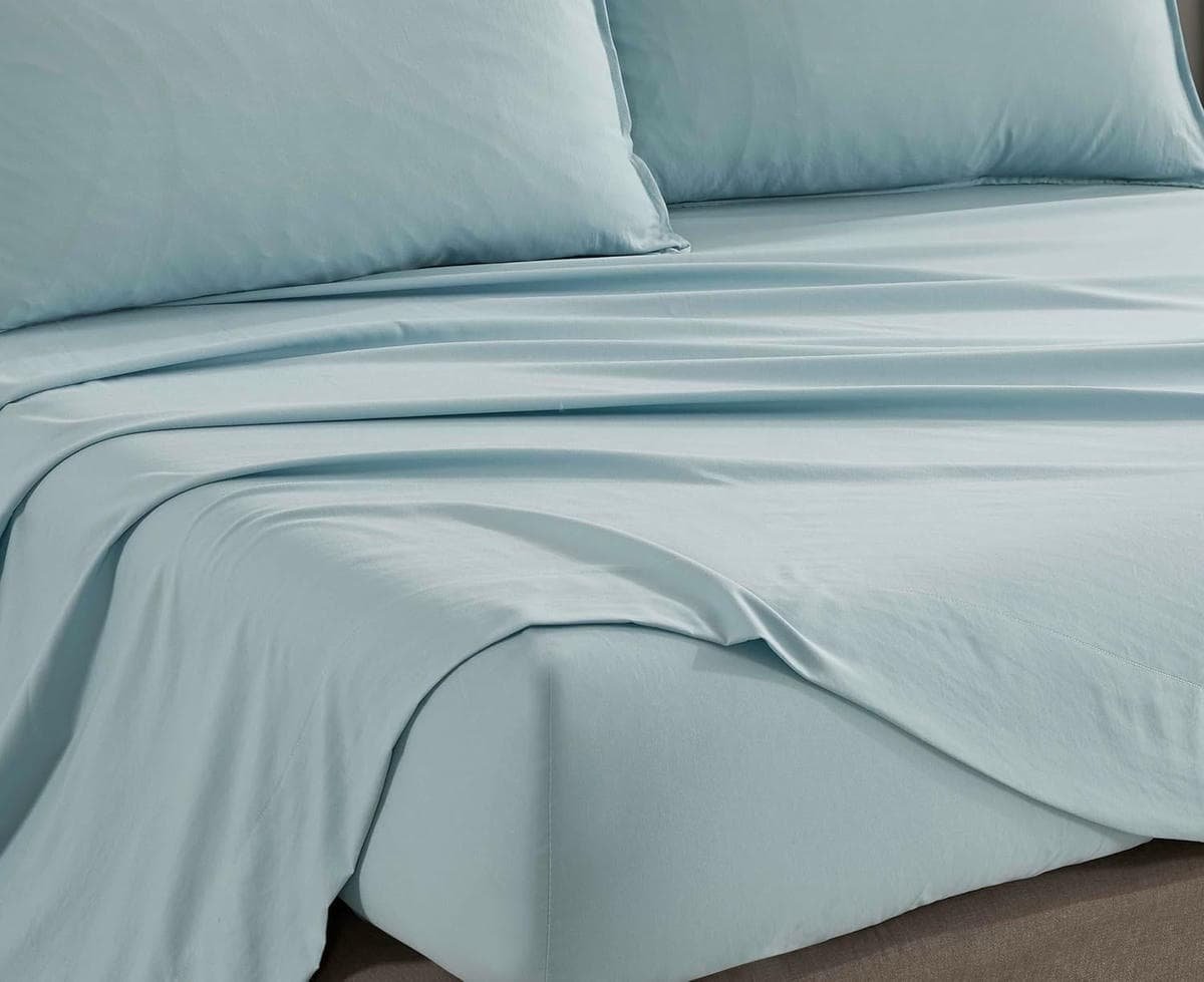 Vintage Washed Microfibre Sheet Set (Blue, Queen) - V439-CSSTBLUEWM V439 CSSTBLUEWM 218350 02