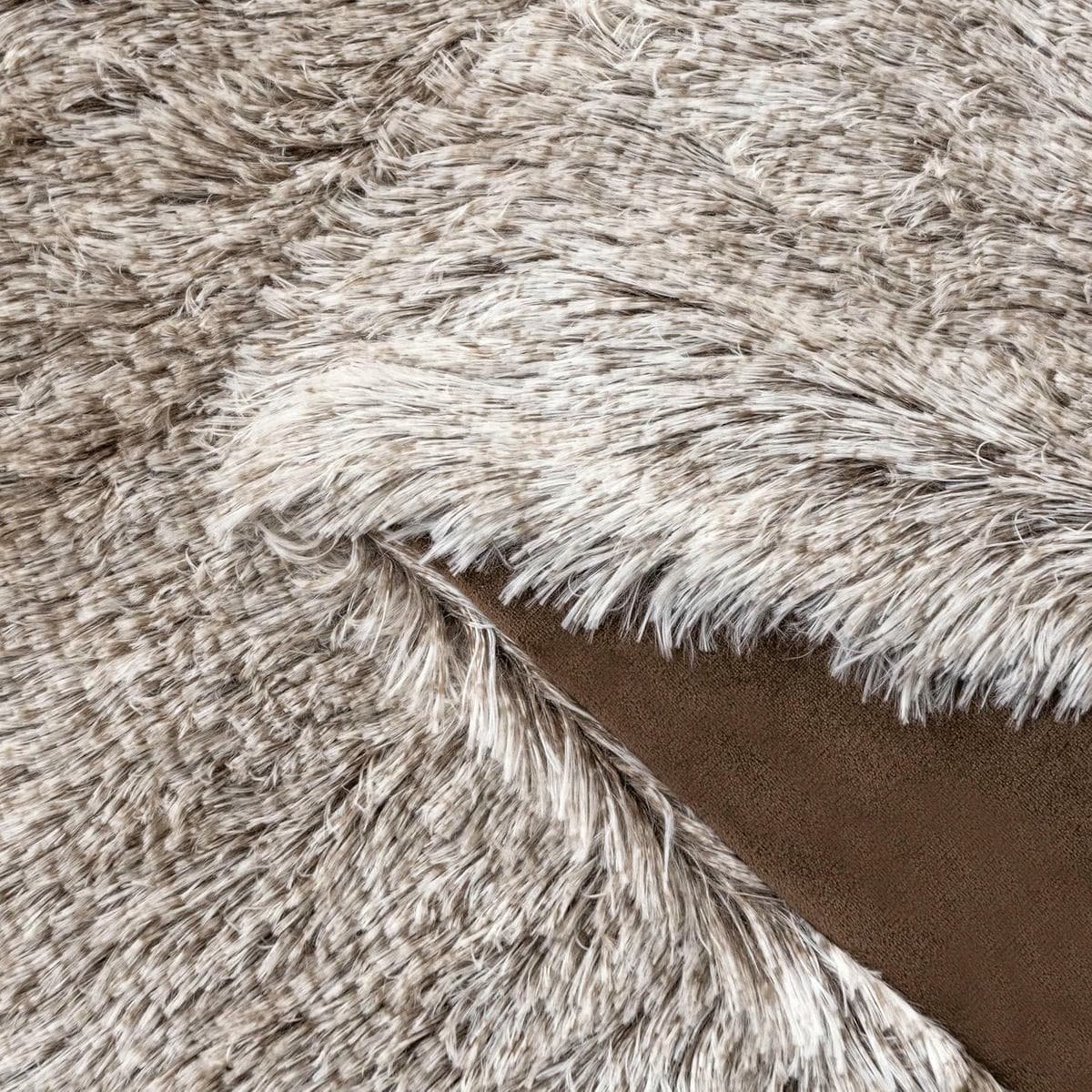 Double Sided Fx Fur Shaggy Throw Blanket - Chestnut - V439-TRSHAGGYCHEST V439 TRSHAGGYCHEST 191083 04