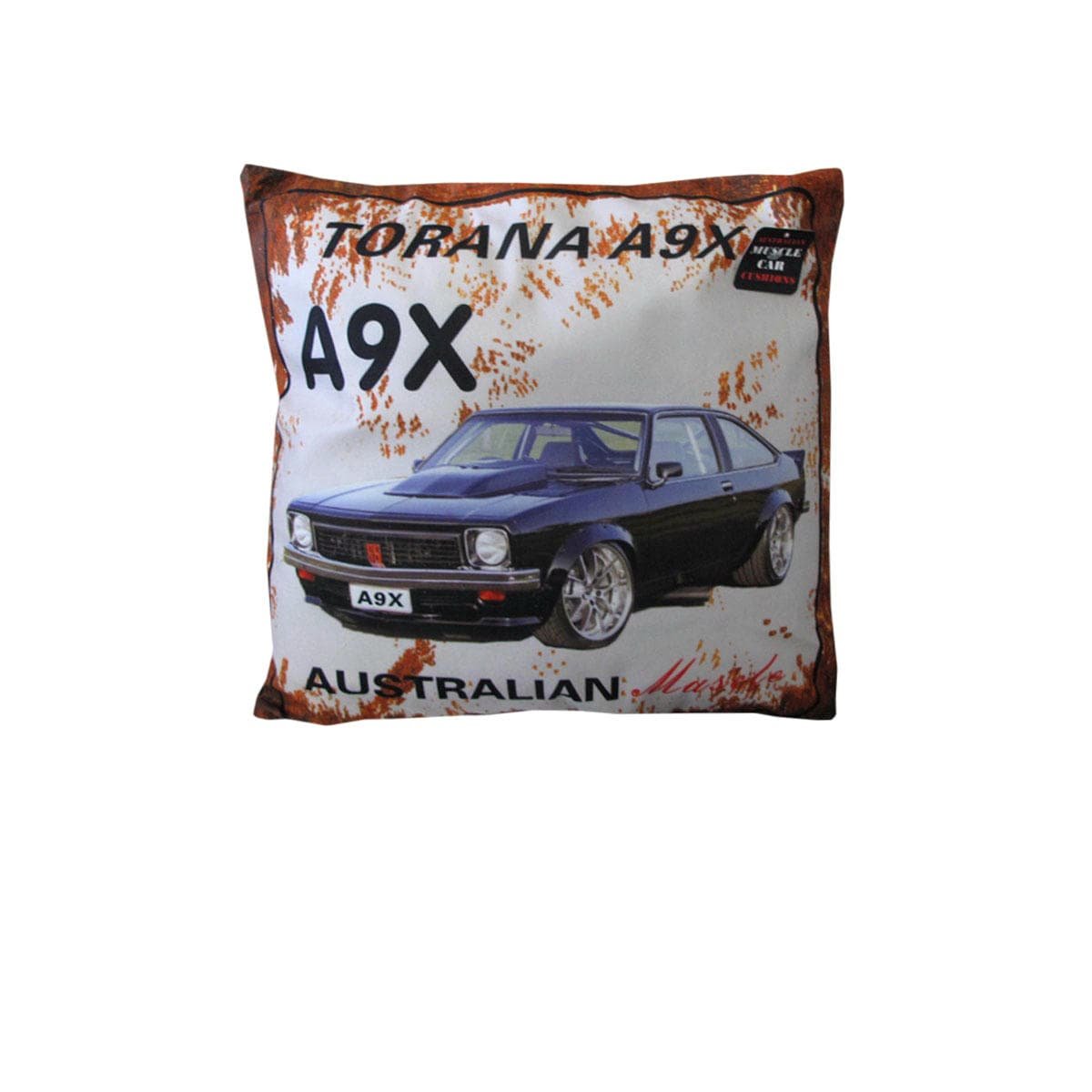Australian Muscle Car Cushion A9X Torana Blue - V442-ABR-CUSHION-MUSCLECARA9X-BLUE-SQ Australian Muscle Car Cushion A9X Torana Blue