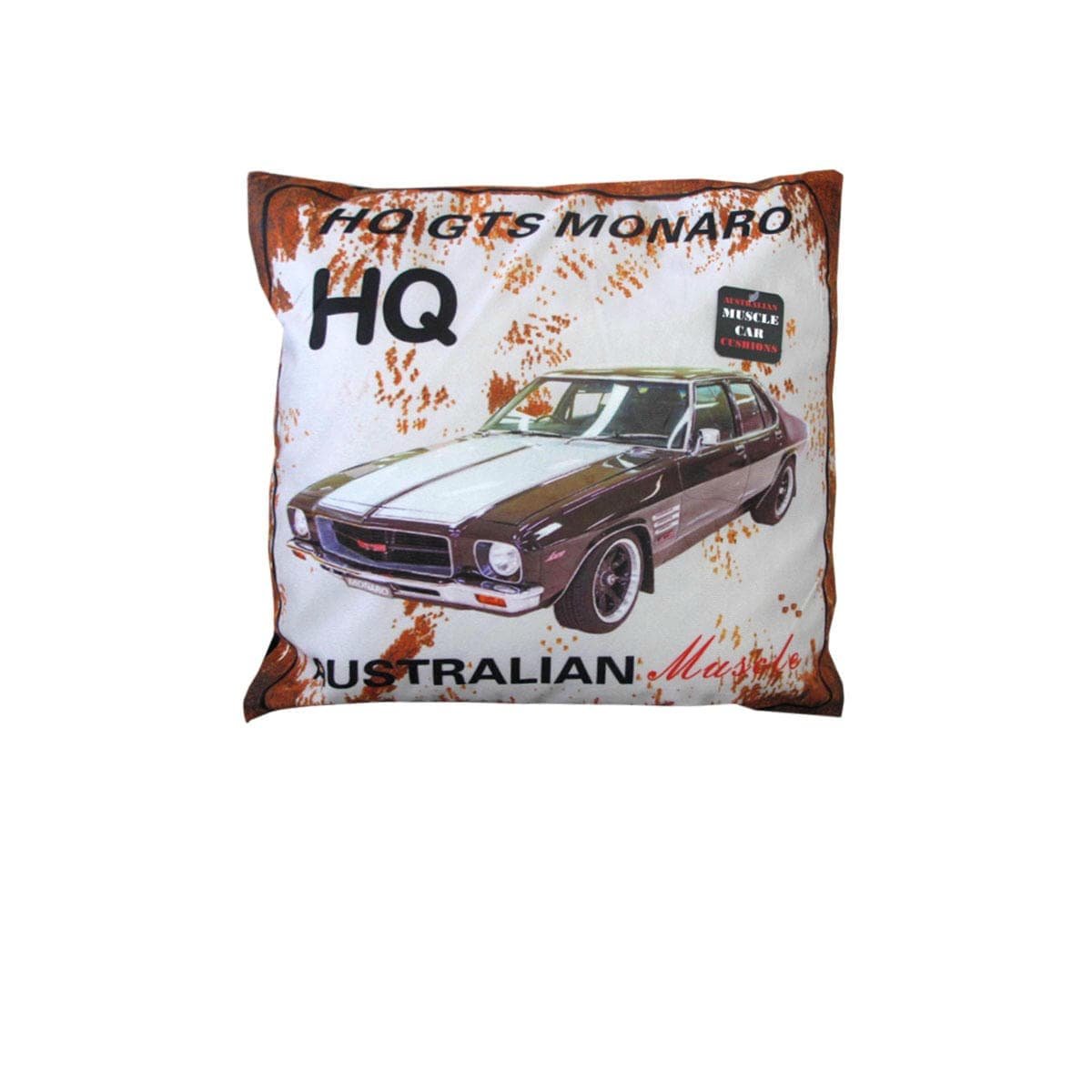 Australian Muscle Car Cushion HQ GTS Monaro Grey - V442-ABR-CUSHION-MUSCLECARHQ-GREY-SQ Australian Muscle Car Cushion HQ GTS Monaro Grey