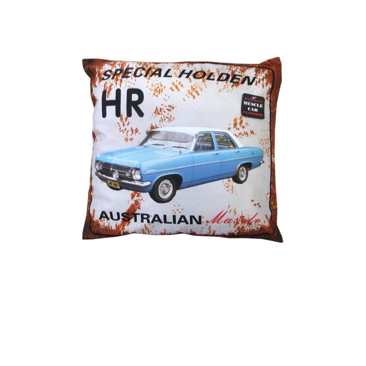 Australian Muscle Car Cushion HR Special Holden Blue - V442-ABR-CUSHION-MUSCLECARHR-BLUE-SQ Australian Muscle Car Cushion HR Special Holden Blue