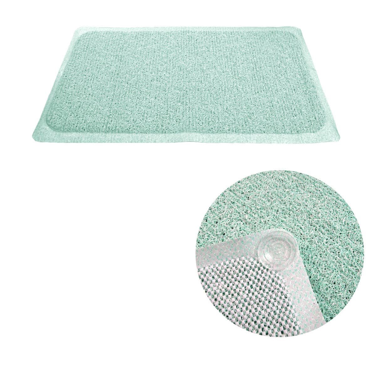 Loofah Shower Mat Green - V442-ABR-MISC-LOOFAHMAT-GREEN-RE Loofah Shower Mat Green