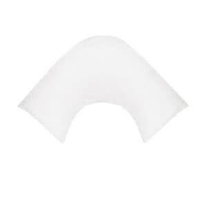 280TC Polyester Cotton V Shape Pillowcase White