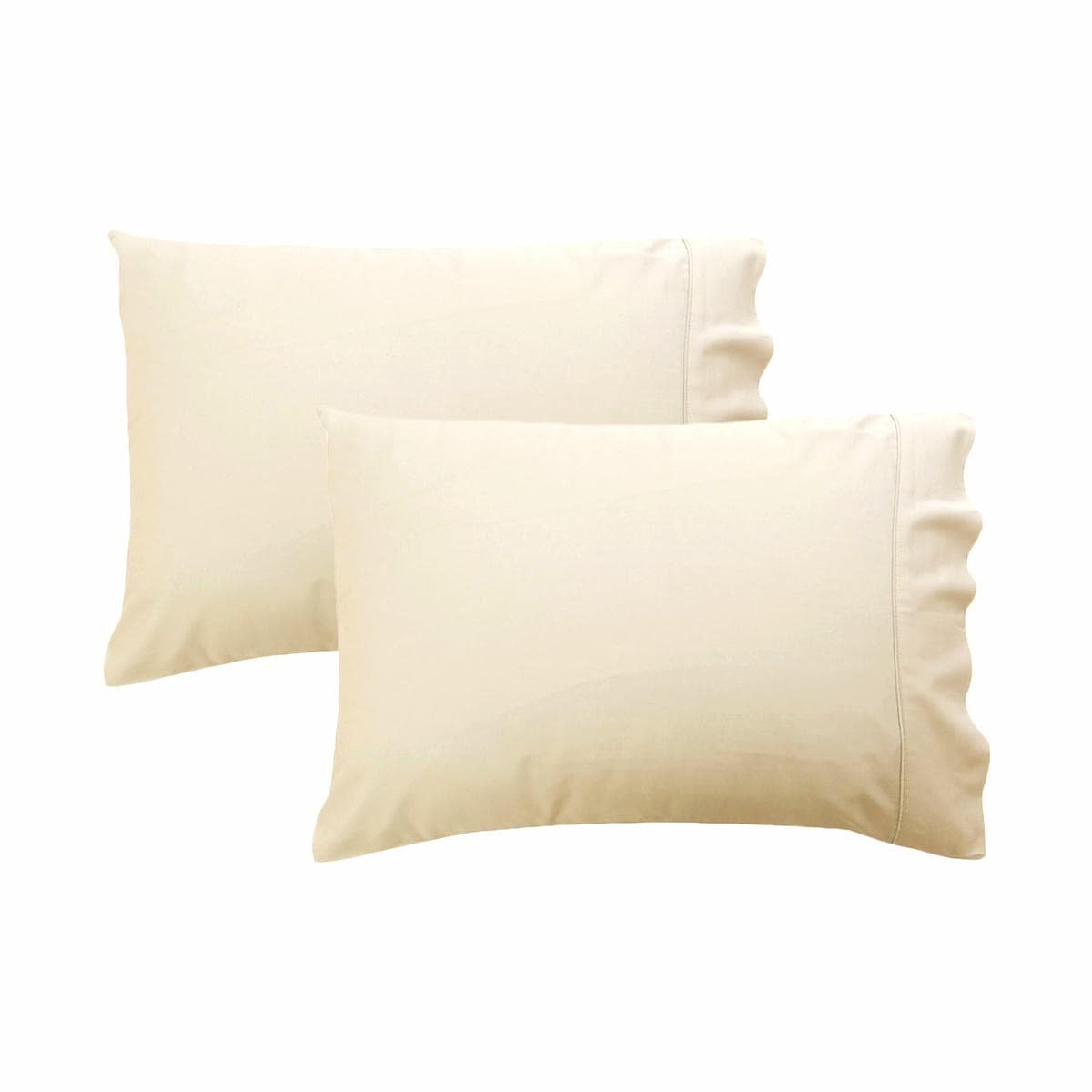 280TC Luxury Percale Standard Pillowcases Ecru - V442-ASU-PILLOWC-PERCALESTANDARD-ECRU-ST 280TC Luxury Percale Standard Pillowcases Ecru