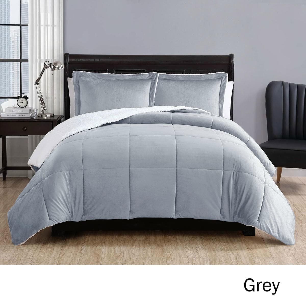 V442 ATX COMFORTER 3PIECEMICROMINK GREY KI 202503121030 00