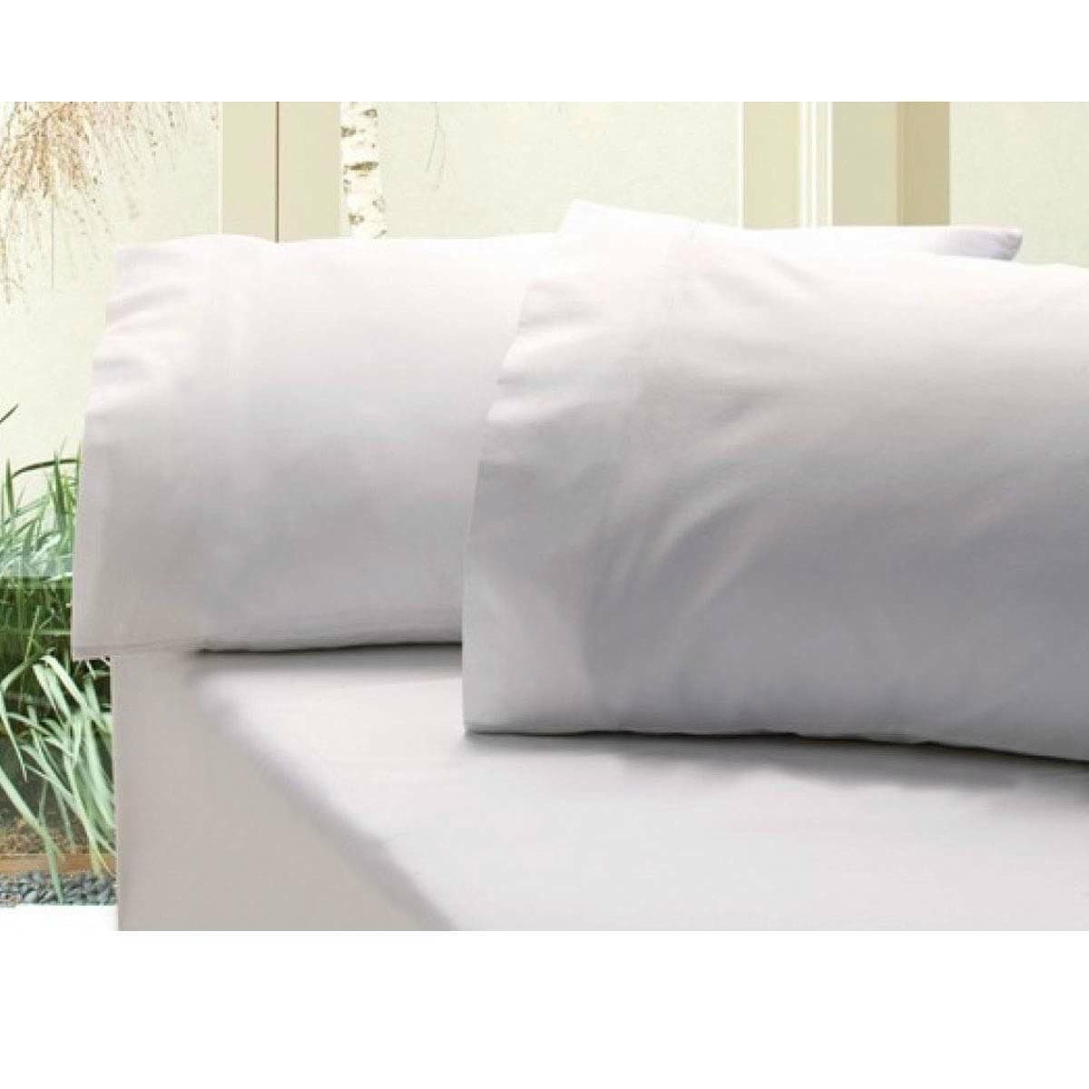 Revive 400TC Cotton Sateen Combo Set Double White - V442-ATX-FITTEDSS-REVIVE400-WHITE-DS Revive 400TC Cotton Sateen Combo Set Double White