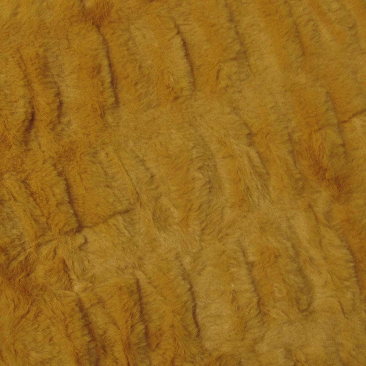 Meadow Soft Faux Fur Throw Rug 127 x 152 cm Mustard - V442-ATX-THROW-MEADOW-MUSTARD-RE V442 ATX THROW MEADOW MUSTARD RE 202507031602 02