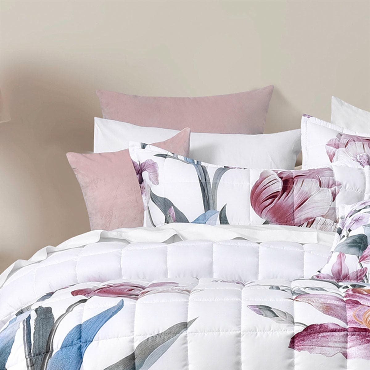 Bianca Carmela White Polyester Bedspread Set King - V442-BCA-BEDSPREAD-CARMELA-WHITE-KI V442 BCA BEDSPREAD CARMELA WHITE KI 158718 02