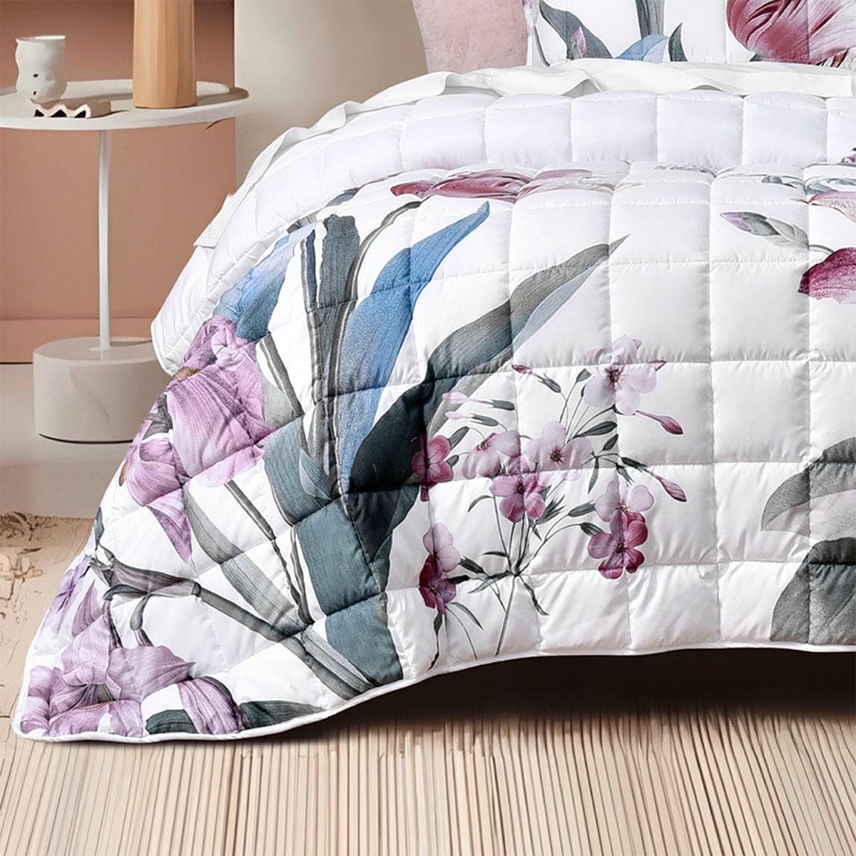 Bianca Carmela White Polyester Bedspread Set Queen - V442-BCA-BEDSPREAD-CARMELA-WHITE-QS V442 BCA BEDSPREAD CARMELA WHITE QS 158717 03