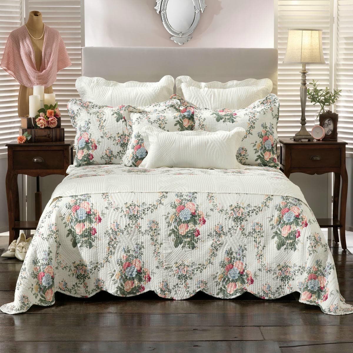 V442 BCA BEDSPREAD ROSEDALE MULTI DS 202974 00