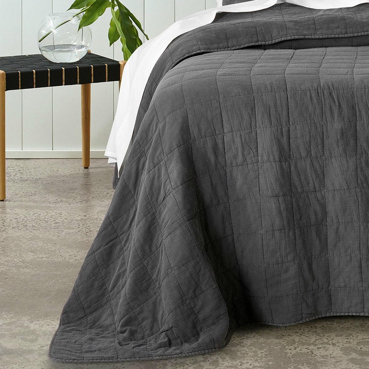 Bianca Geraldton Coal Coverlet Set Queen/King - V442-BCA-COVERLETS-GERALDTON-COAL-KI V442 BCA COVERLETS GERALDTON COAL KI 202859 02