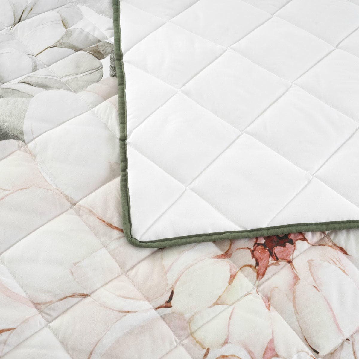 Bianca Giselle White Polyester Printed Floral Coverlet Set Single/Double - V442-BCA-COVERLETS-GISELLE-WHITE-DS V442 BCA COVERLETS GISELLE WHITE DS 202507031627 04