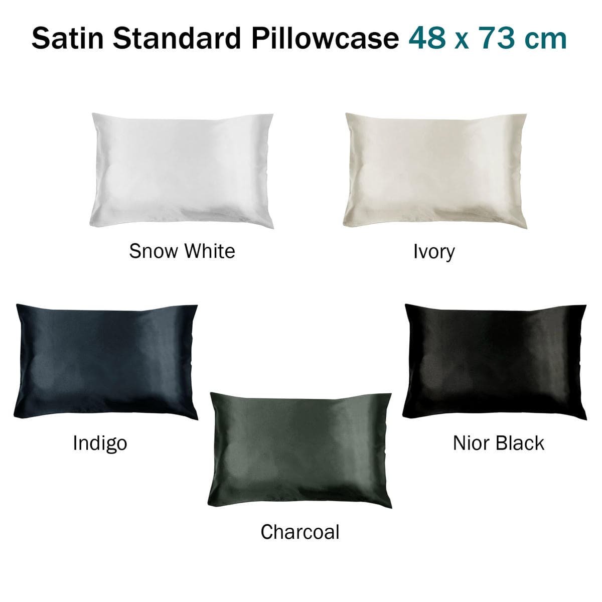 Invitation Satin Standard Pillowcase Indigo - V442-GNA-PILLOWC-SATIN-INDIGO-ST Invitation Satin Standard Pillowcase Indigo - Image 2