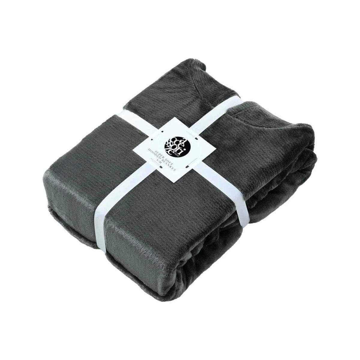 Accessorize Grey Super Soft Hooded Blanket Small/Medium - V442-HIN-BLANKET-HOODIE-GREY-S V442 HIN BLANKET HOODIE GREY S 190623 05