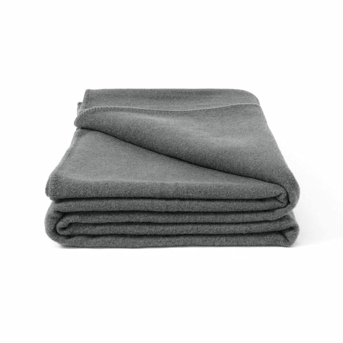 Laconia 400GSM Premium Australian Pure Wool Blanket Grey Super King - V442-HIN-BLANKET-LACONIAWOOL-GREY-SK V442 HIN BLANKET LACONIAWOOL GREY SK 190618 04