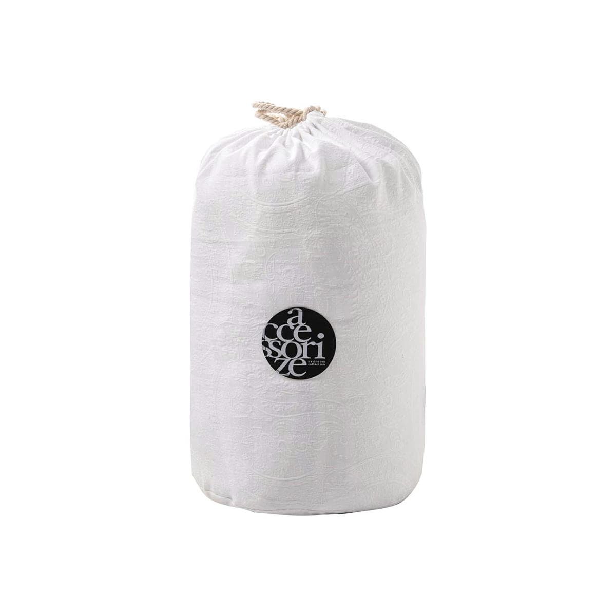 Accessorize Elma White Jacquard 3 Piece Comforter Set Queen - V442-HIN-COMFORTER-ELMA-WHITE-QS V442 HIN COMFORTER ELMA WHITE QS 202890 03