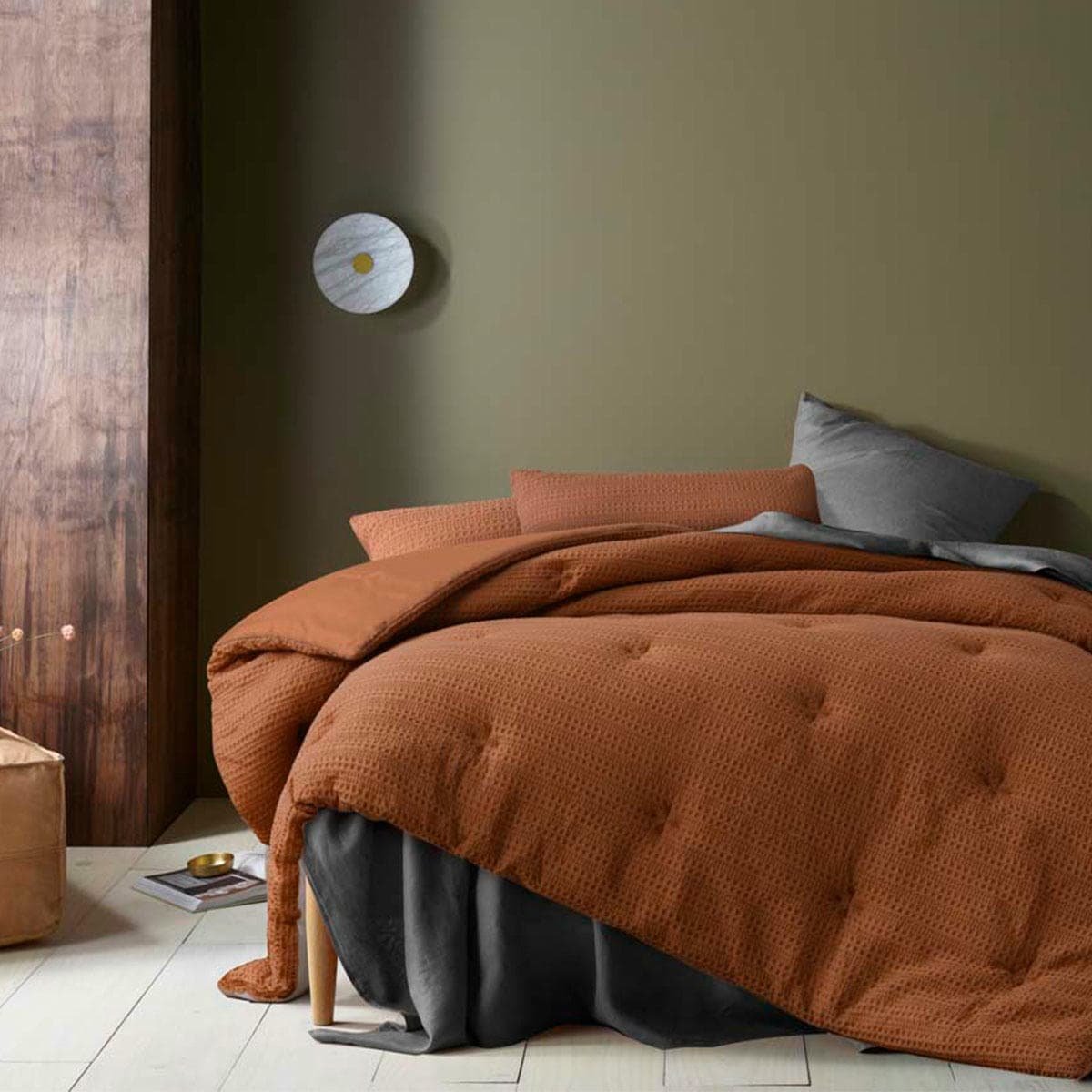 V442 HIN COMFORTER SOHOWAFFLE TOBACCO KI 158459 00