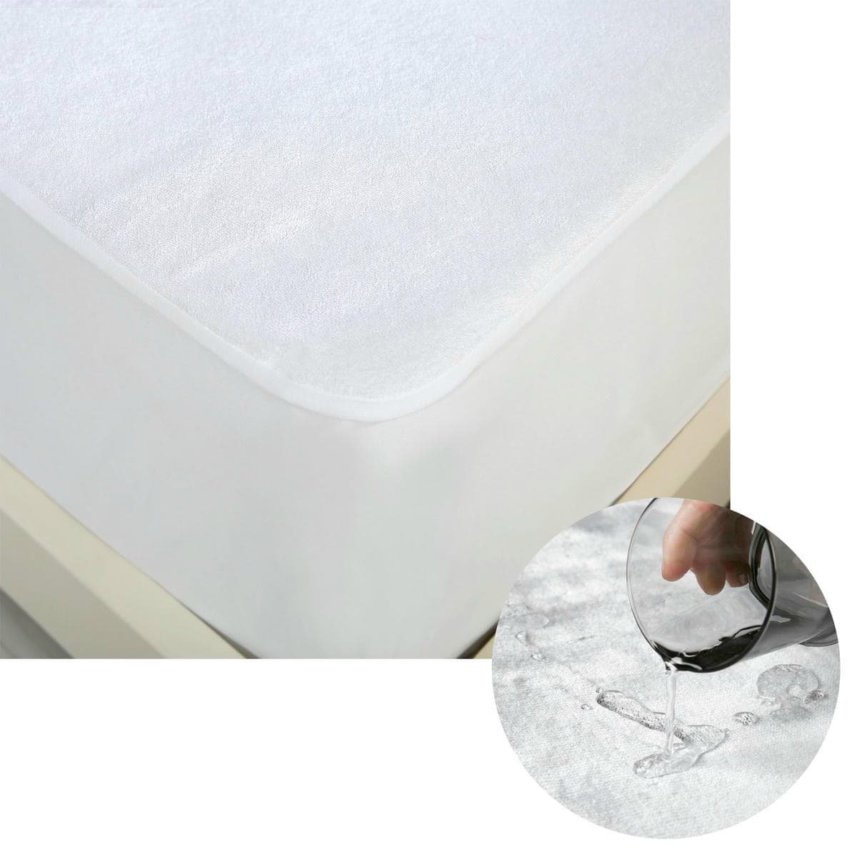 V442 HIN MATTRESSP COTTONWATERPROOF WHITE DS 202761 00