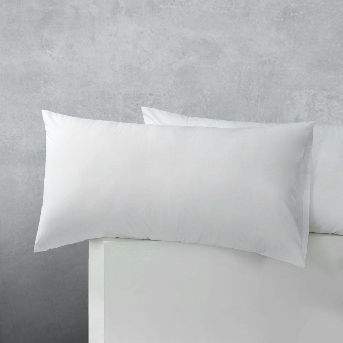 Accessorize Pair of Cotton Polyester King Pillowcases White - V442-HIN-PILLOWC-COTTONPOLYESTER-WHITE-KI Accessorize Pair of Cotton Polyester King Pillowcases White