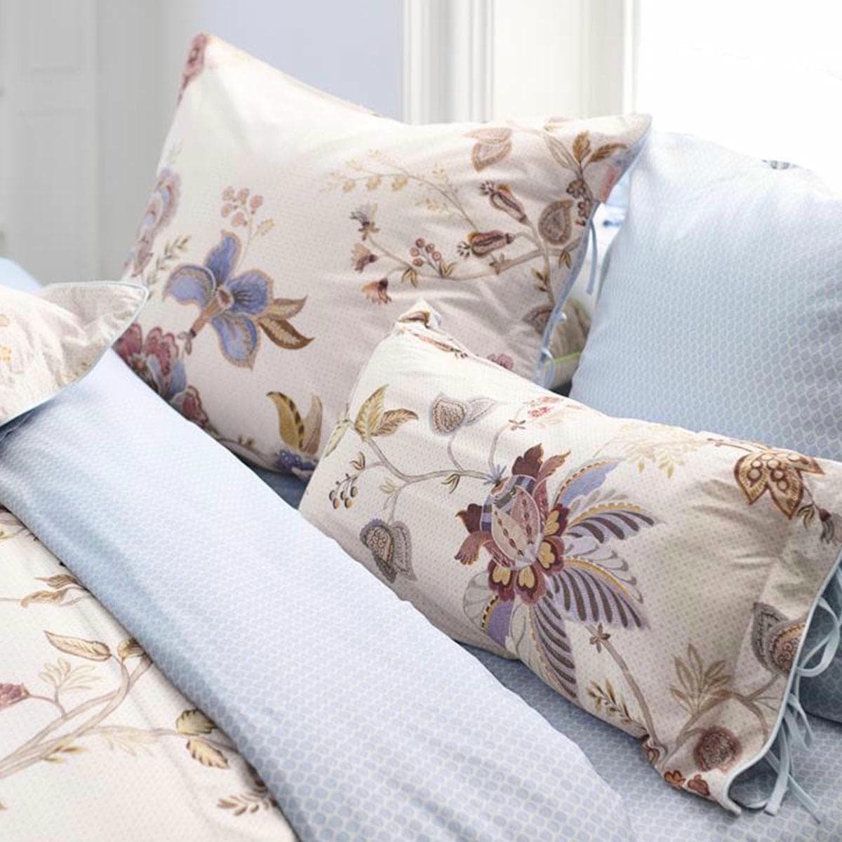 PIP Studio Cece Fiore White Cotton Quilt Cover Set Super King - V442-HIN-QUILTCS-CECEFIORE-PEACH-SK PIP Studio Cece Fiore White Cotton Quilt Cover Set Super King - Image 2