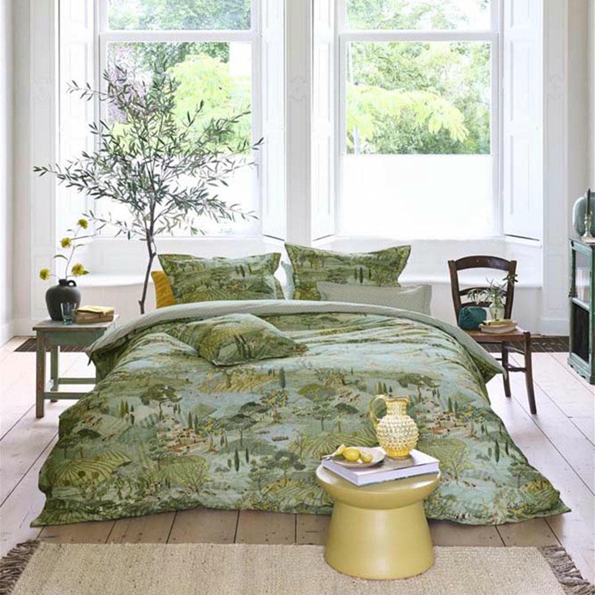 PIP Studio Toscana Green Cotton Quilt Cover Set Queen - V442-HIN-QUILTCS-TOSCANA-GREEN-QS PIP Studio Toscana Green Cotton Quilt Cover Set Queen