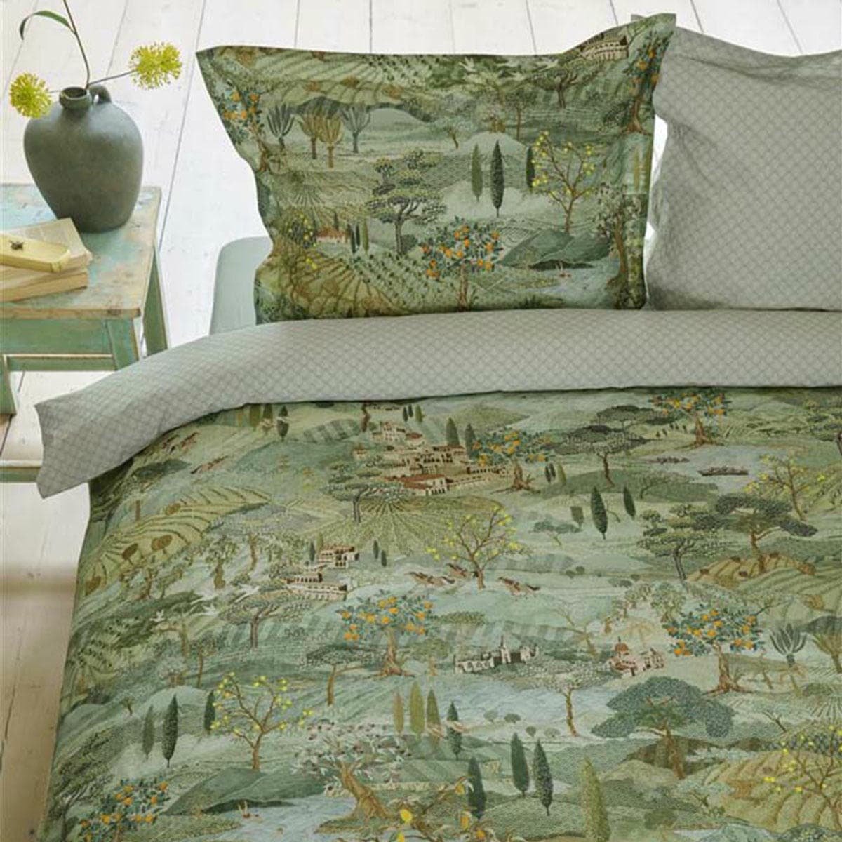 PIP Studio Toscana Green Cotton Quilt Cover Set Queen - V442-HIN-QUILTCS-TOSCANA-GREEN-QS PIP Studio Toscana Green Cotton Quilt Cover Set Queen - Image 5