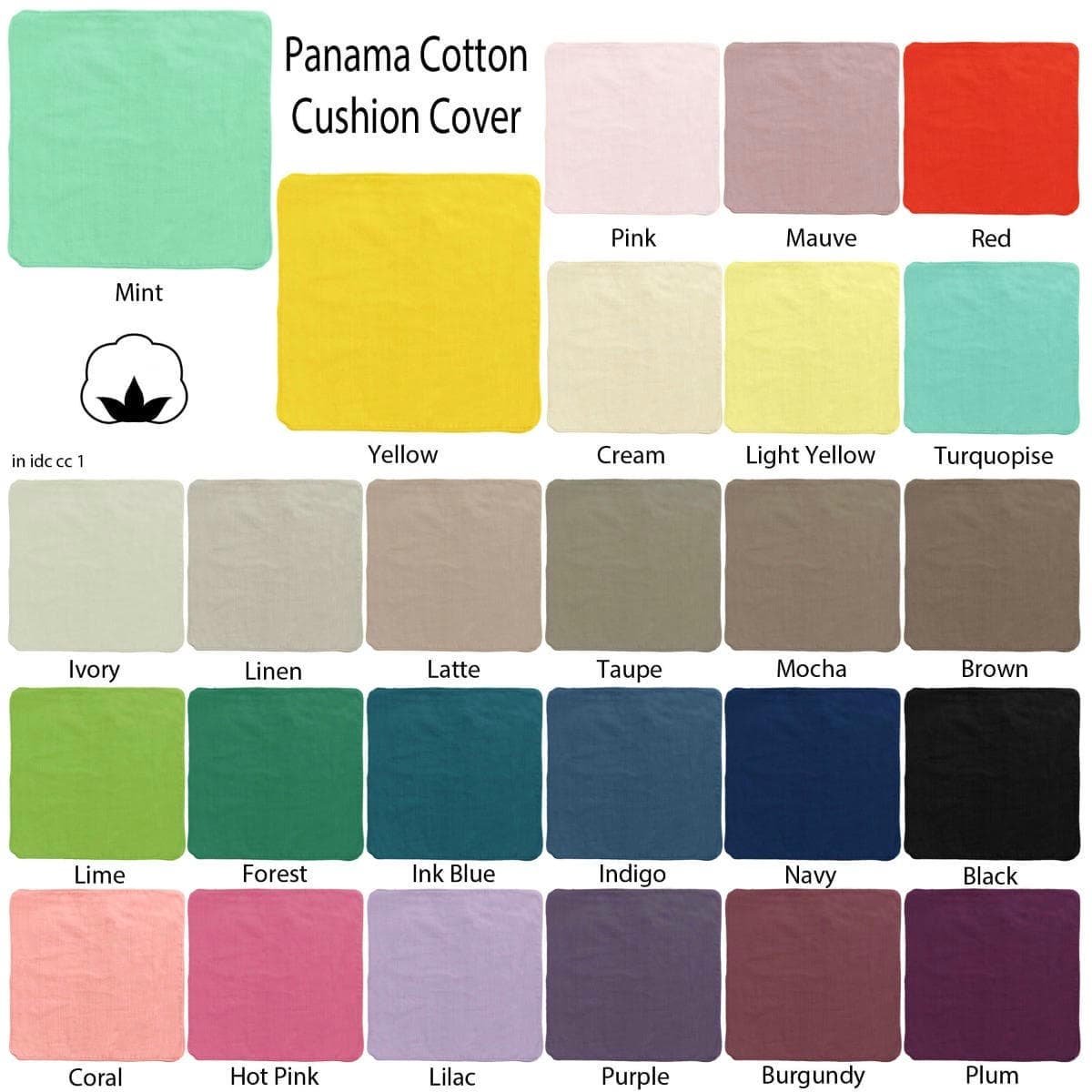 IDC Homewares Panama 100% Cotton Cushion Cover Red - V442-IDC-CUSHIONC-PANAMA-RED-SQ IDC Homewares Panama 100% Cotton Cushion Cover Red - Image 2