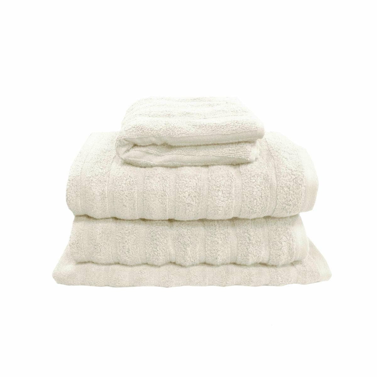 J Elliot Home Set of 4 George Collective Cotton Bath Towel Set Snow - V442-IDC-TOWEL-SETOF4GEORGEBATH-SNOW-RE J Elliot Home Set of 4 George Collective Cotton Bath Towel Set Snow