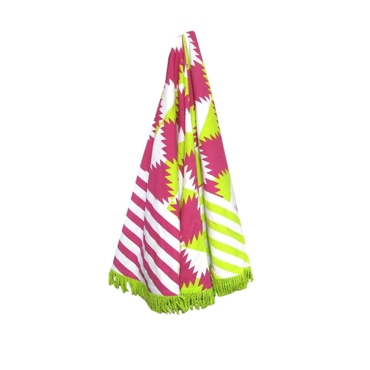 J.Elliot Home Arctic Round Cotton Turkish Towel Pink - V442-IDC-TOWEL-TURKISHARCTIC-PINK-RD J.Elliot Home Arctic Round Cotton Turkish Towel Pink