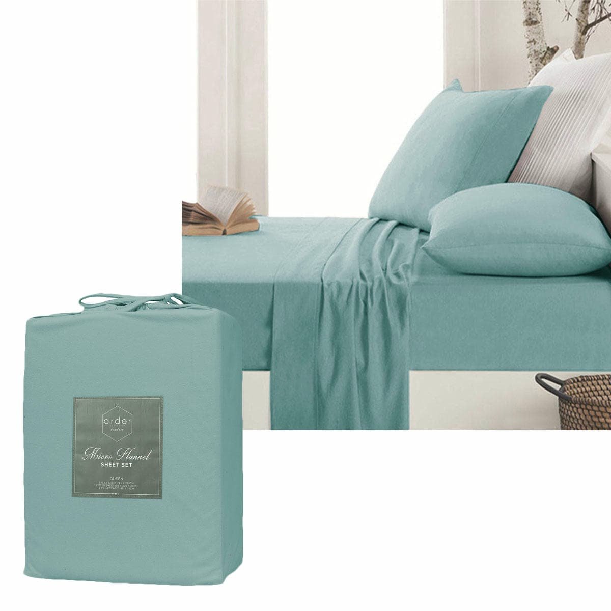 V442 INT SHEETS ARDORMICROFLANNEL BLUE SK 141461 00