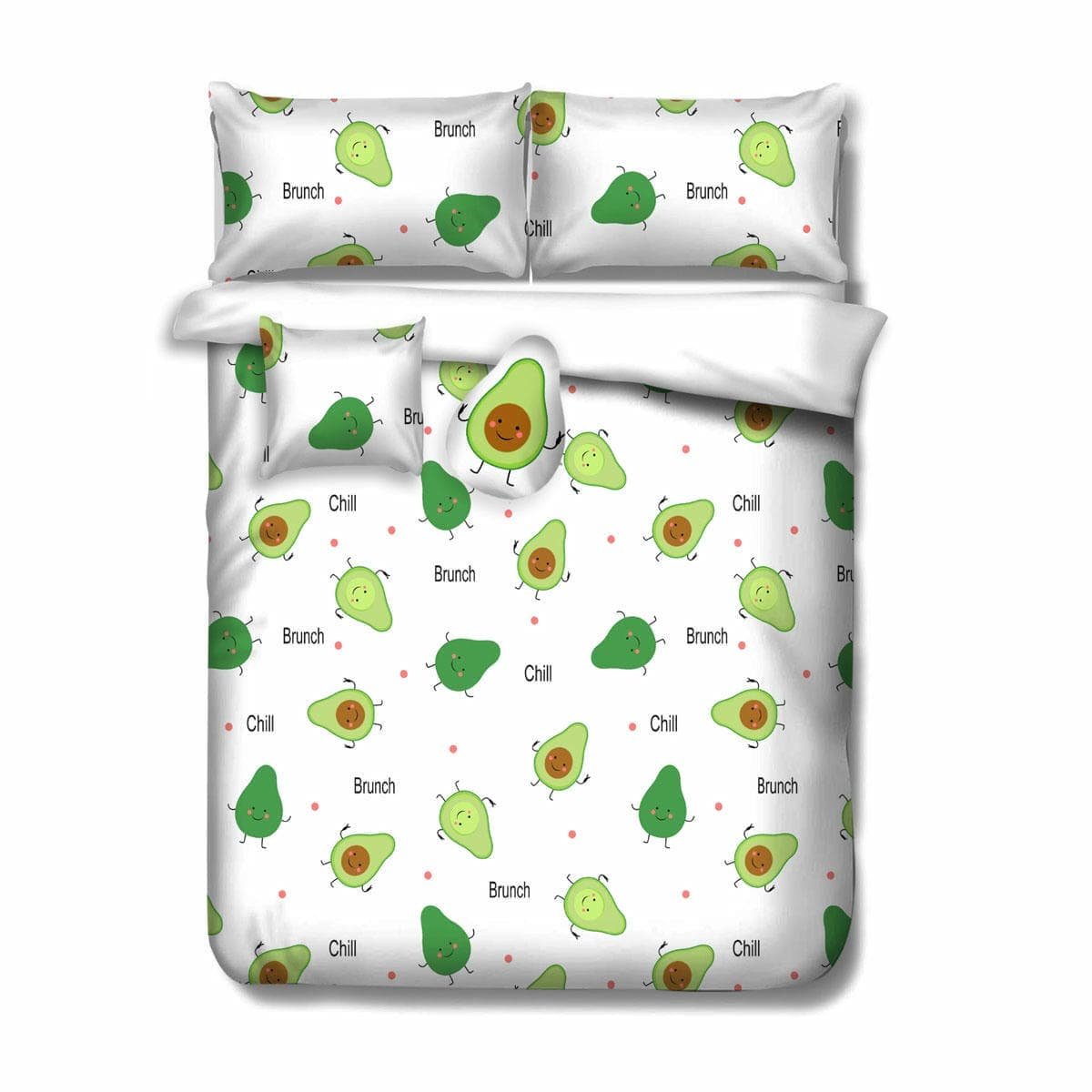 V442 KIT COMFORTER AVOCADO WHITE QS 173549 00