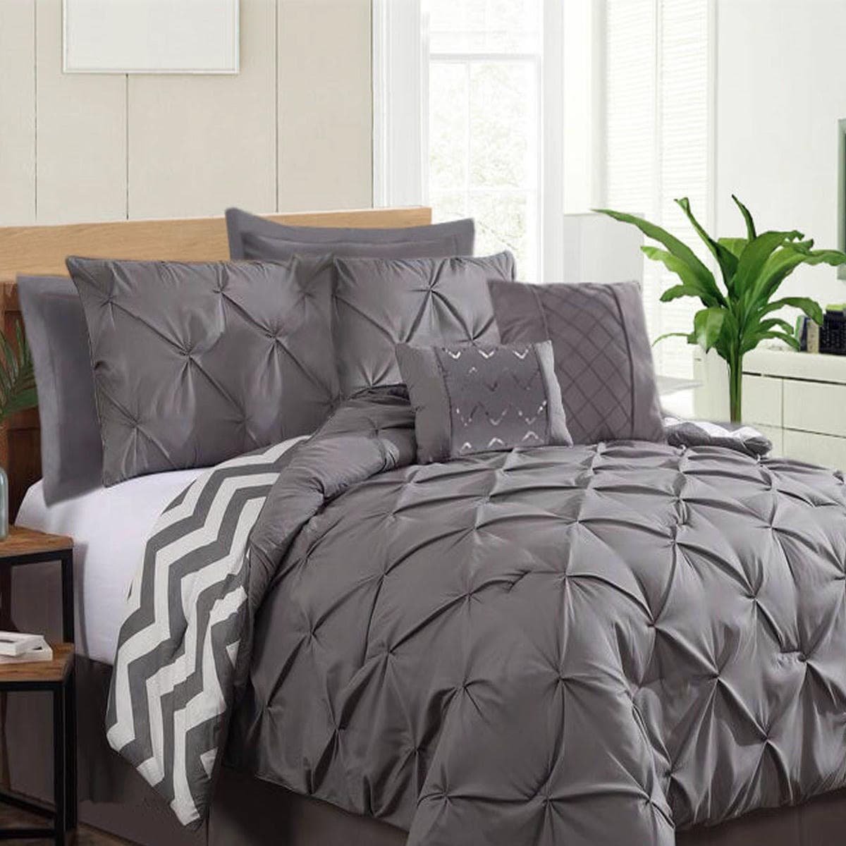 V442 KIT COMFORTER PINCHPLEAT CHARCOAL KI 146450 00
