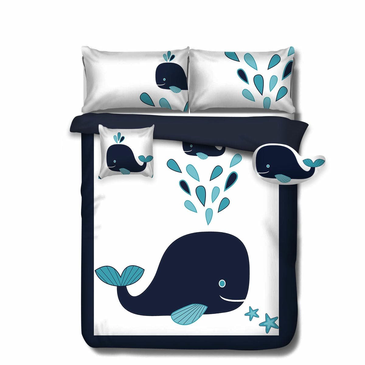 V442 KIT COMFORTER WHALE NAVY DS 173554 00