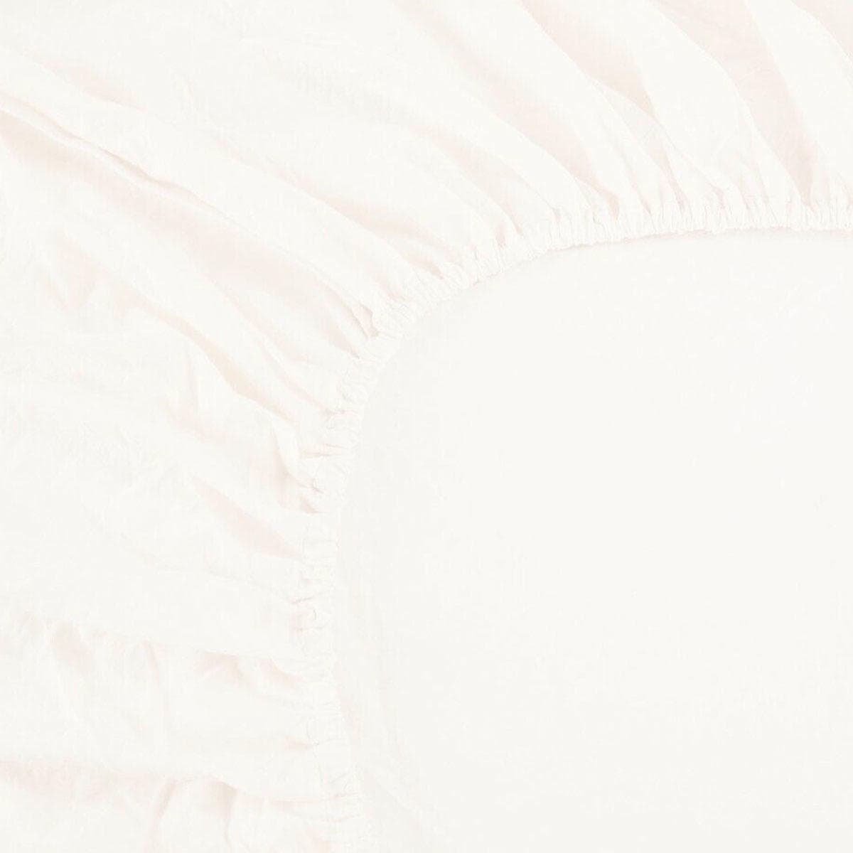 Ramesses 1000TC Linen Bamboo Fitted Sheet Combo Set White Double - V442-KIT-FITTEDSS-LINENBAMBOO-WHITE-DS V442 KIT FITTEDSS LINENBAMBOO WHITE DS 174639 03