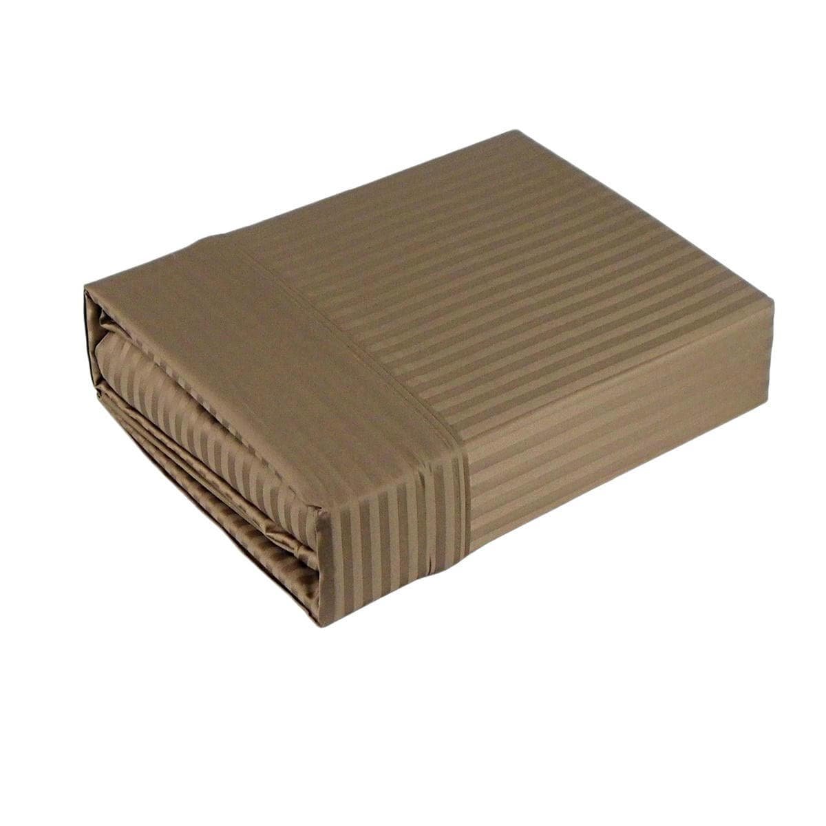 V442 KIT SHEETS PIMANARROWSTRIPE MOCHA QS 158423 00