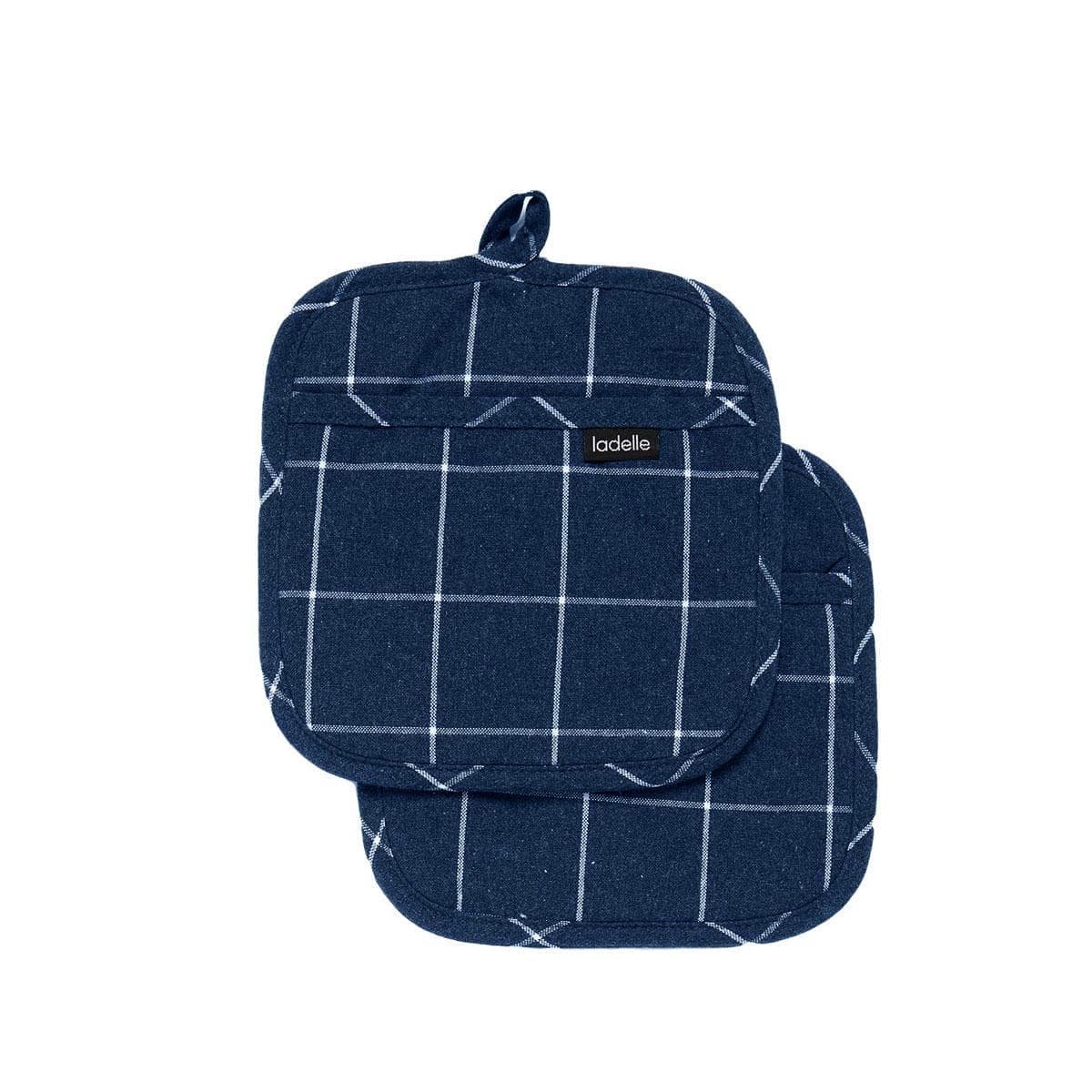 V442 LDE OVENM ECOCHECKSETOF2POTHOLDER NAVY RE 199949 00