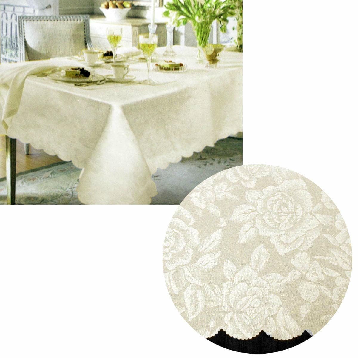 V442 LYL TABLEC JACQDAMASK180 CREAM RE 189756 00