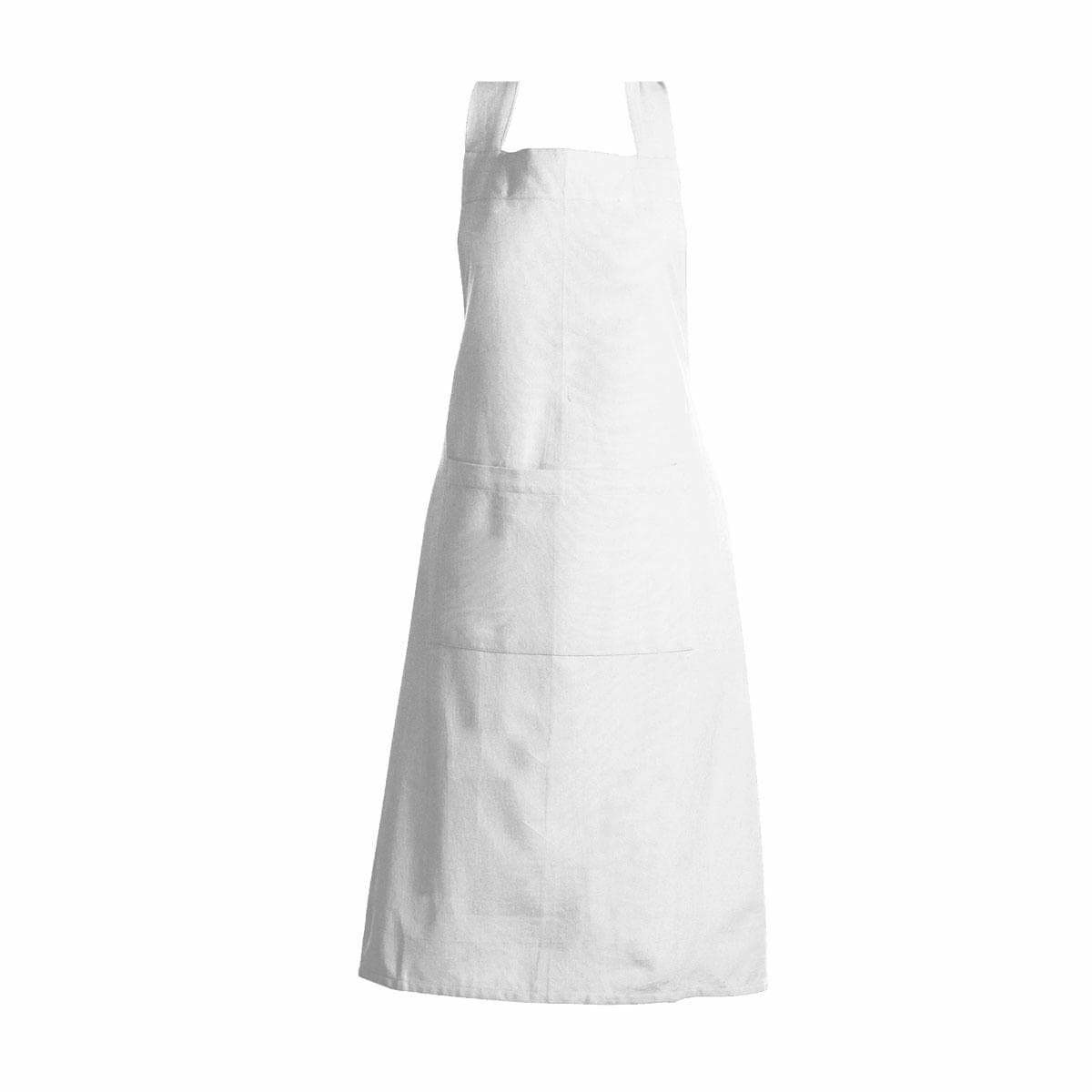 Rans Manhattan White Cotton Apron - V442-RAN-APRON-MANHATTAN-WHITE-SH Rans Manhattan White Cotton Apron