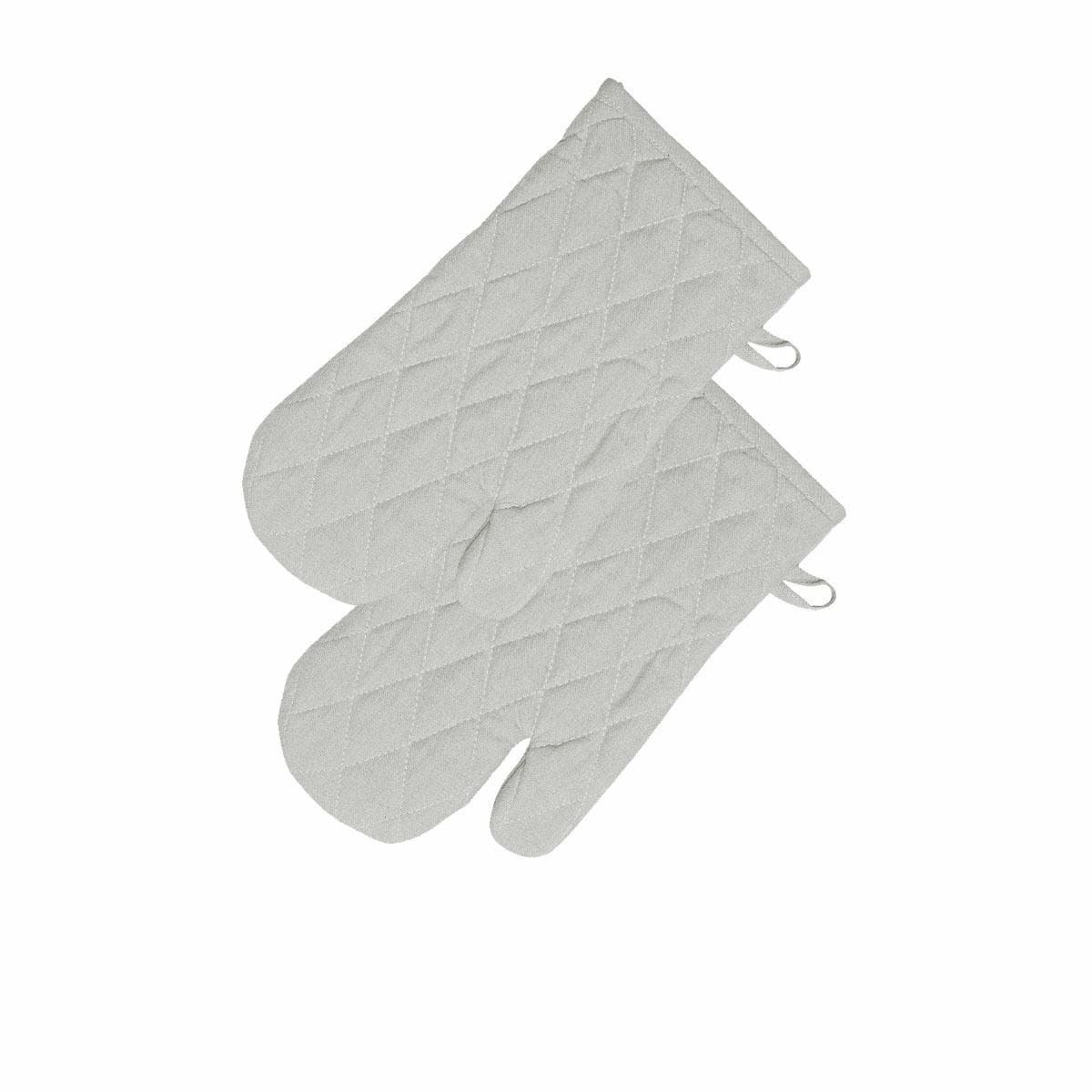 Rans Manhattan Silver Cotton Set of 2 Oven Gloves - V442-RAN-OVENM-MANHATTANSETOF2GLOVES-SILVER-SH Rans Manhattan Silver Cotton Set of 2 Oven Gloves