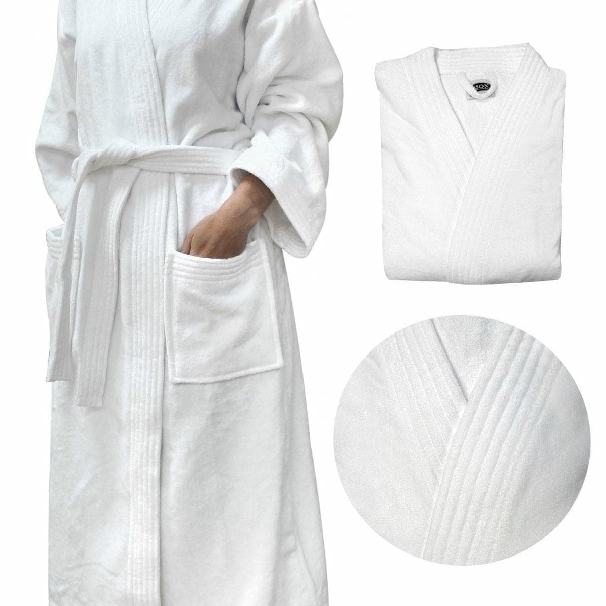 V442 WAM BATHROBE 400GSM WHITE L 204791 00