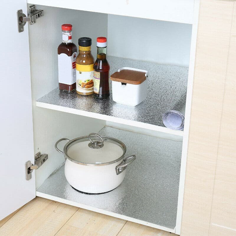 Aluminum Foil Sticker Self Adhesive Oil-proof Waterproof Kitchen Cabinet Wall(40*500cm) - V462-H-12-02 Aluminum Foil Sticker Self Adhesive Oil-proof Waterproof Kitchen Cabinet Wall(40*500cm) - Image 10