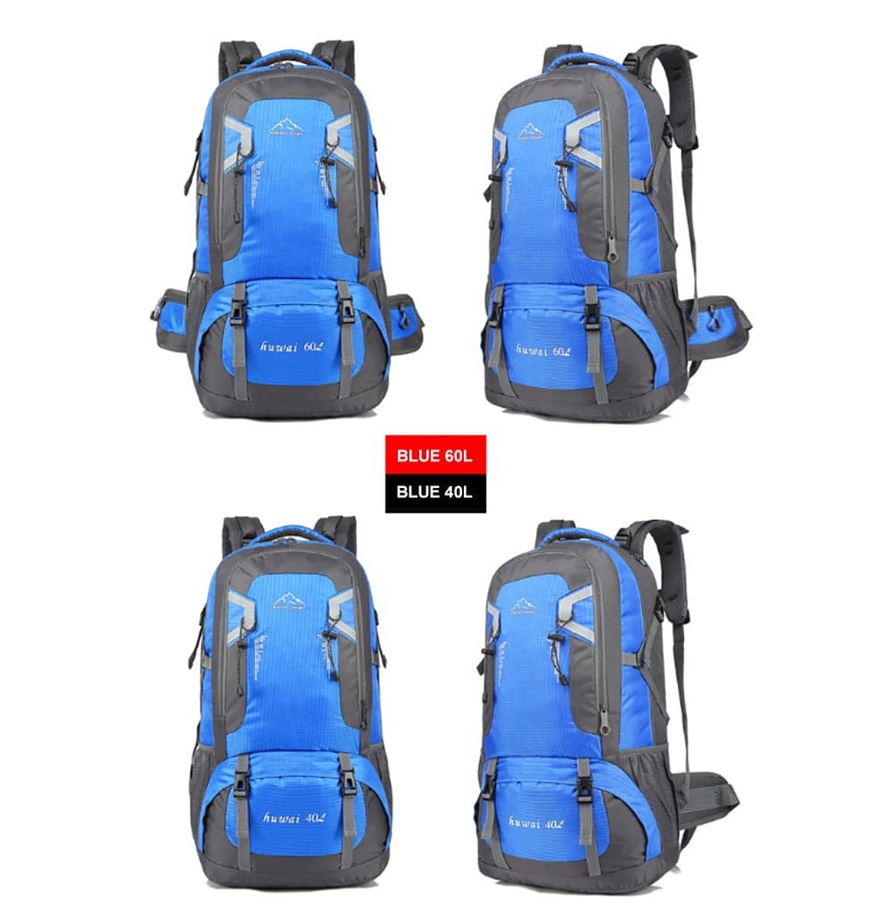 60L Waterproof Outdoor Hiking Backpack Camping Outdoor Trekking Bag(Blue) - V462-TO-29-06 60L Waterproof Outdoor Hiking Backpack Camping Outdoor Trekking Bag(Blue)