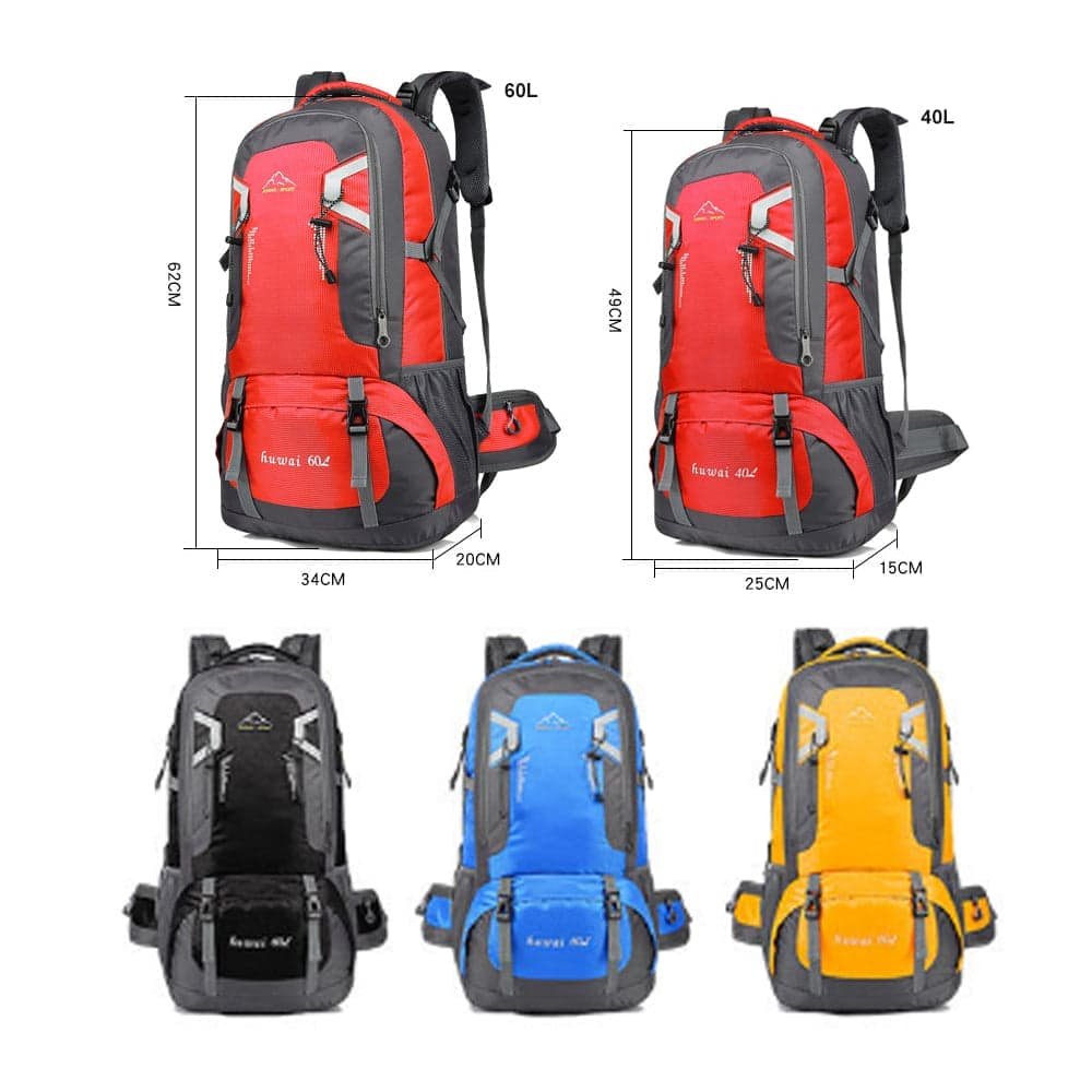 60L Waterproof Outdoor Hiking Backpack Camping Outdoor Trekking Bag(Blue) - V462-TO-29-06 60L Waterproof Outdoor Hiking Backpack Camping Outdoor Trekking Bag(Blue) - Image 2