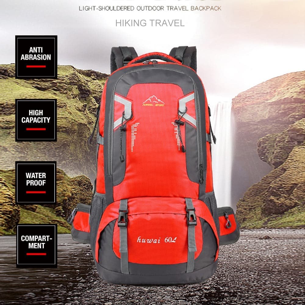 60L Waterproof Outdoor Hiking Backpack Camping Outdoor Trekking Bag(Blue) - V462-TO-29-06 60L Waterproof Outdoor Hiking Backpack Camping Outdoor Trekking Bag(Blue) - Image 4
