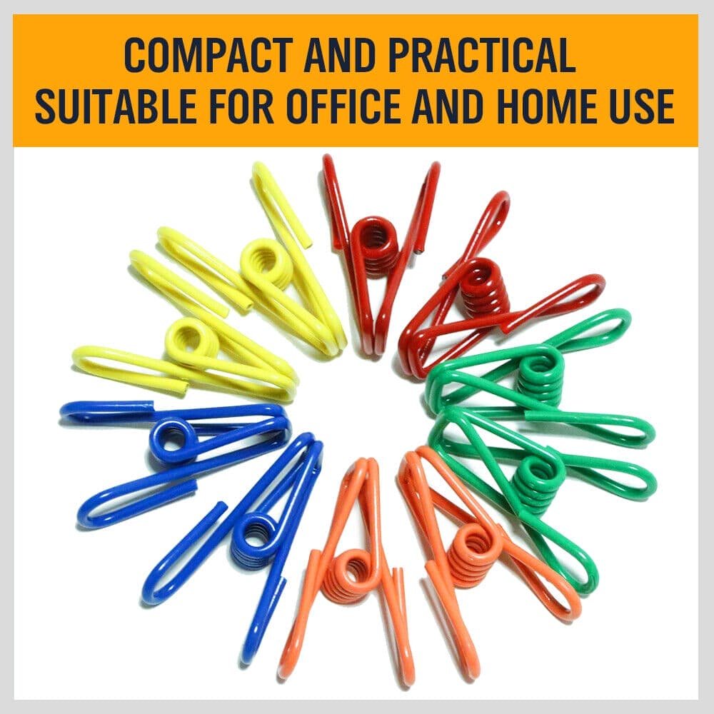 10Pc Steel Clips Multi-Use Spring Clamps Clothes Peg Hanging Note Book Laundry - V465-97733-AU-2 10Pc Steel Clips Multi-Use Spring Clamps Clothes Peg Hanging Note Book Laundry - Image 4