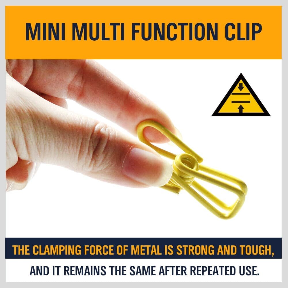10Pc Steel Clips Multi-Use Spring Clamps Clothes Peg Hanging Note Book Laundry - V465-97733-AU-2 10Pc Steel Clips Multi-Use Spring Clamps Clothes Peg Hanging Note Book Laundry - Image 5